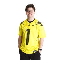 Classic Oregon O, Nike, Yellow, Jerseys, Polyester, Men, Football, Vapor Fuse, Game Day, 2023, #1, 736342